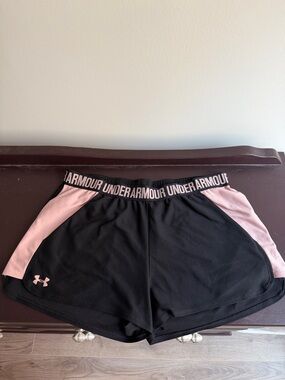 Under Armour UA Play Up 2.0 Shorts - Pink Panel Women's Athletic Shorts